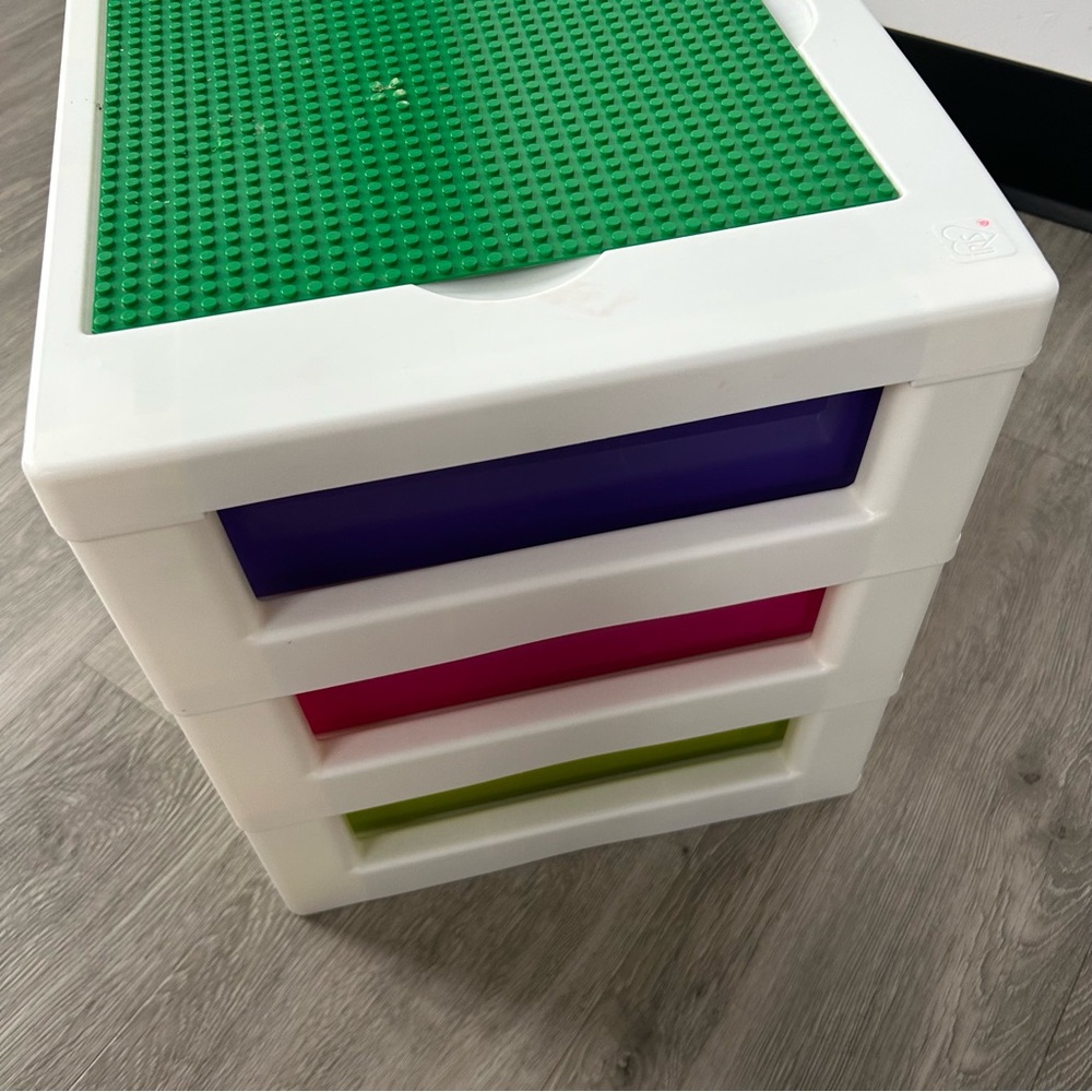 Lego Girls Iris Organizer Storage Container 3 Drawer Bin Friends Colors - Picture 5 of 9